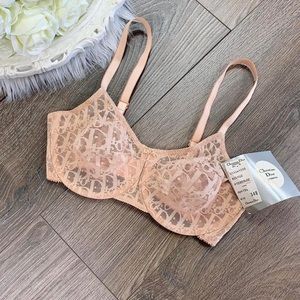 SOLD 34D Vintage Christian Dior John Galliano Deadstock Nude Monogram Bra